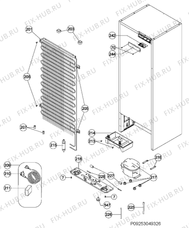 Взрыв-схема холодильника Aeg Electrolux S64400DNW0 - Схема узла Section 4